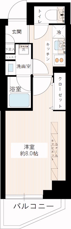 ＭＡＸＩＶ ｓｃｅｎｅ 墨田 0405号室 間取り