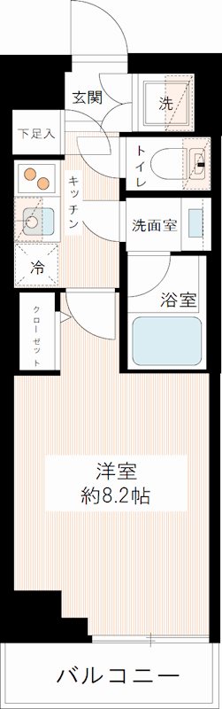 ＭＡＸＩＶ北千住 0403号室 間取り