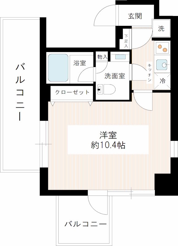 ＨＹ’ｓ ｒｅｎａｔａ 南砂 0602号室 間取り