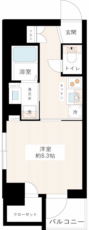 ＨＹ’ｓ ｎｅｘｔ 西巣鴨 0501号室 間取り