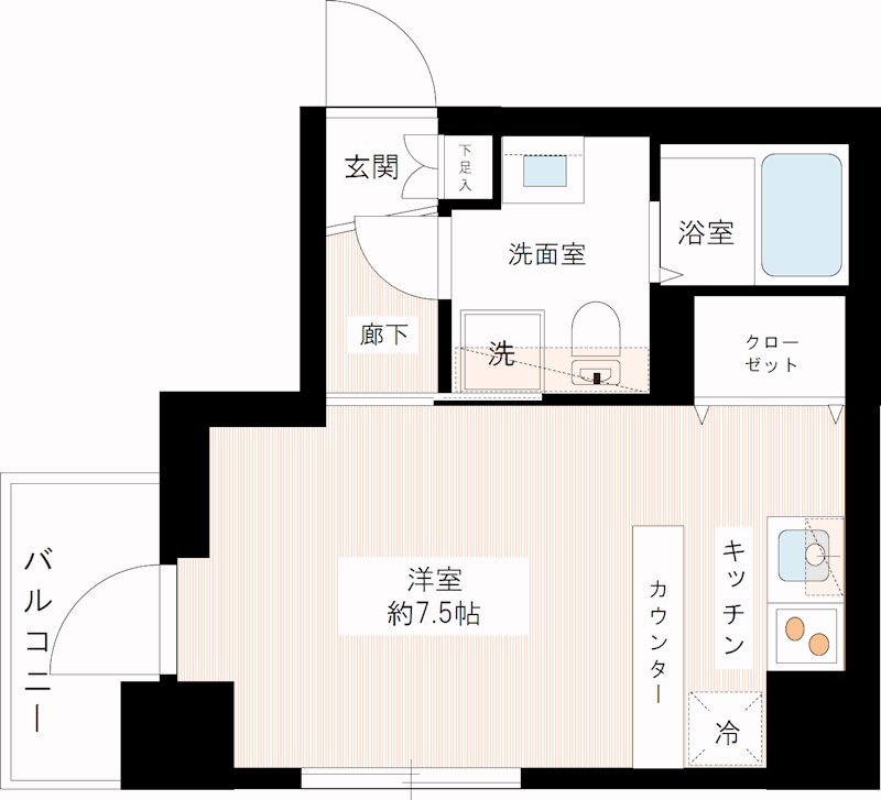 ＨＹ&rsquo;ｓ ｎｅｘｔ 西巣鴨 0503号室 間取り
