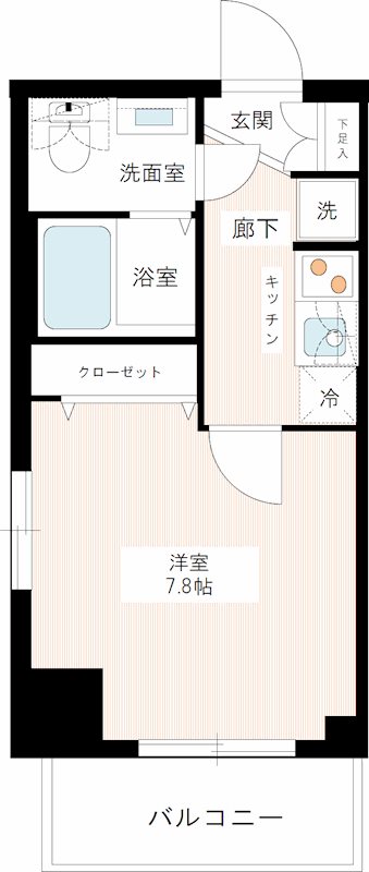 ＭＡＸＩＶ一之江 0801号室 間取り