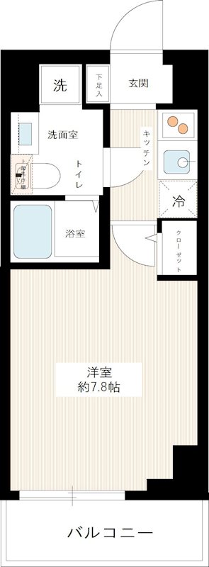スパシエ ソリデ 横浜鶴見 1005号室 間取り