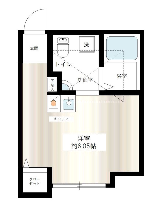 Ｂ．Ｓ．パーク戸塚 0203号室 間取り