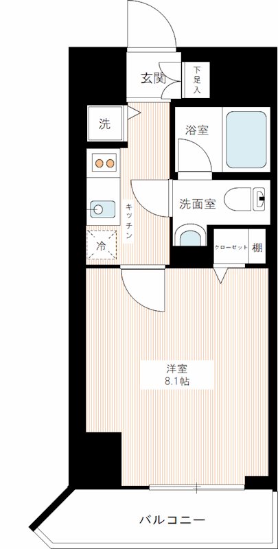 マキシヴ蒲田 0302号室 間取り