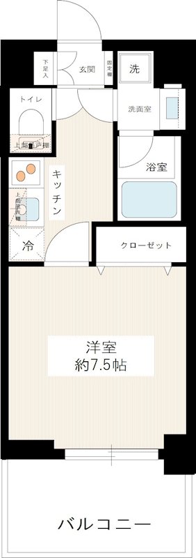 エルフォルテ赤羽 0603号室 間取り