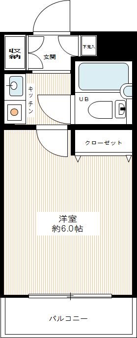 パークテラス塩焼 0311号室 間取り