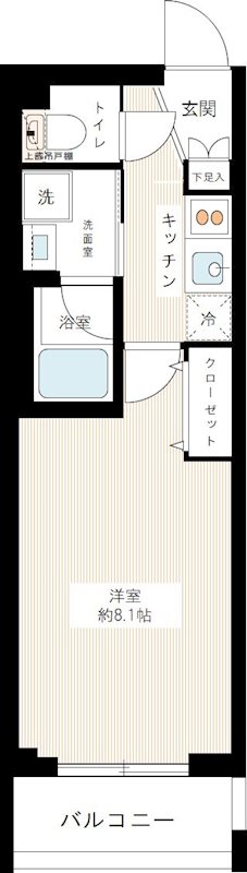ＡＲＴＥＳＳＩＭＯ ＲＡＴＥＳ 0201号室 間取り