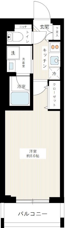 ＡＲＴＥＳＳＩＭＯ ＲＡＴＥＳ 0502号室 間取り
