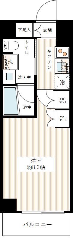 ＡＰＲＥＣＩＯＵＳ上板橋 0304号室 間取り