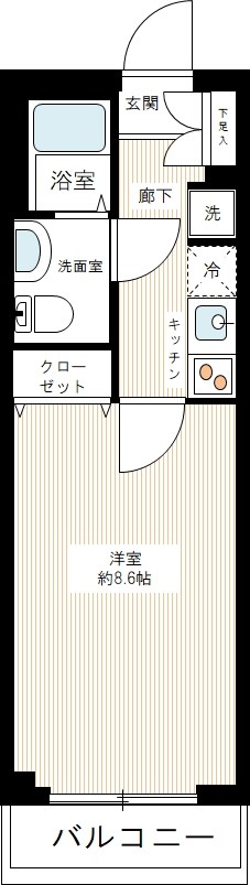 MAXIV練馬 0306号室 間取り