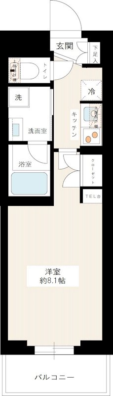 ジュイールパルフェ西新井 0307号室 間取り