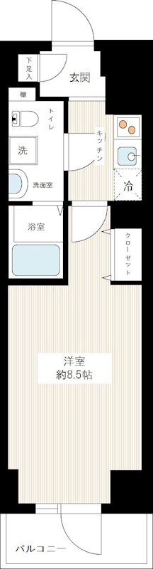 ＨＹ&rsquo;ｓ Ｄｕｒａｎｔｅ 0102号室 間取り