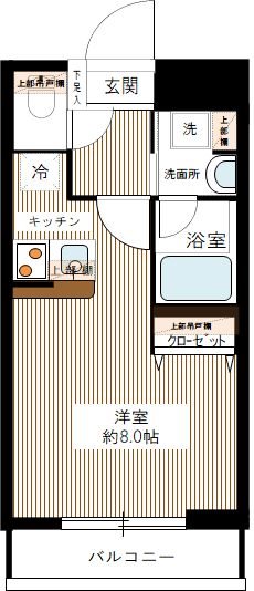 ハーモニーレジデンス大森山王＃００２ 0202号室 間取り