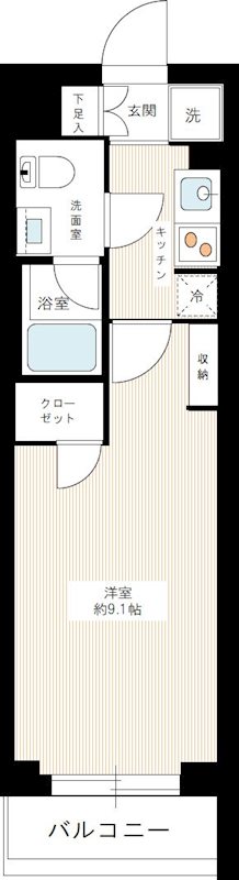スカイコートパレス小竹向原 間取り