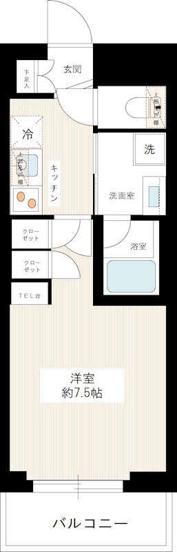 ジュイールパルフェ西新井 0402号室 間取り