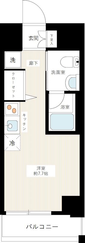 クラリッサ川崎ソレイユ 0403号室 間取り