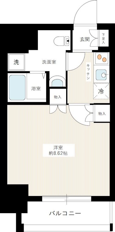 エルパティオ両国 0701号室 間取り