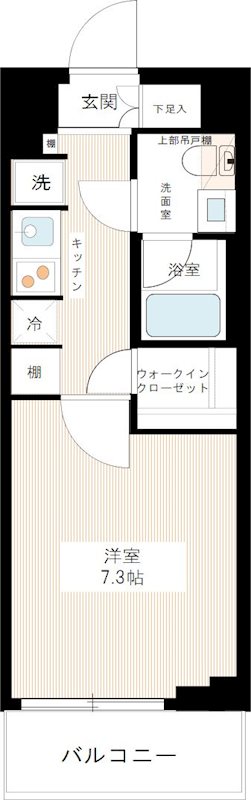 AZEST北赤羽 0508号室 間取り
