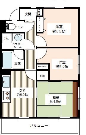 クリオ上大岡伍番館 0307号室 間取り