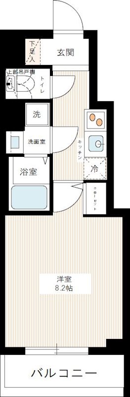 HY's三ノ輪 0307号室 間取り
