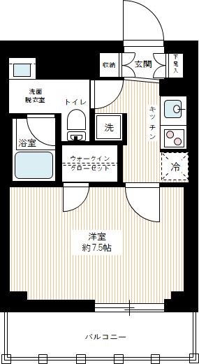 ＡＺＥＳＴ亀戸Ⅱ 0508号室 間取り