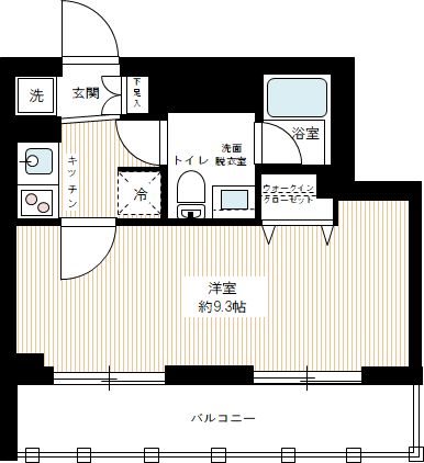 ＡＺＥＳＴ亀戸Ⅱ 0507号室 間取り
