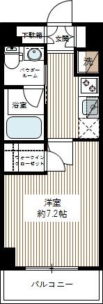ＡＰＲＥＣＩＯＵＳ上板橋 0409号室 間取り