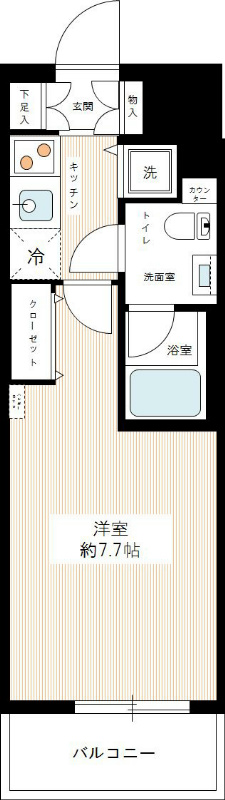 ＨＹ’ｓ ＹＯＫＯＨＡＭＡ Ｆｅｌｉｃｅ 0602号室 間取り