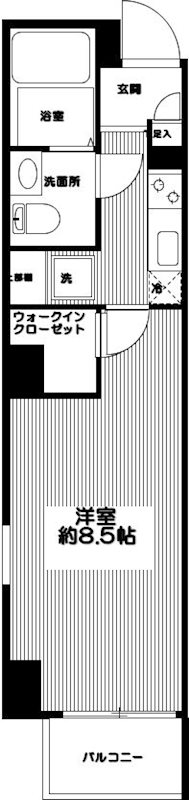 ボーテ大山 0305号室 間取り