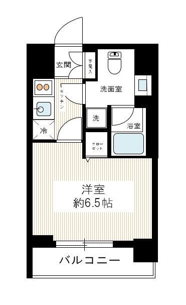 レガリス品川南大井パークサイド 0406号室 間取り