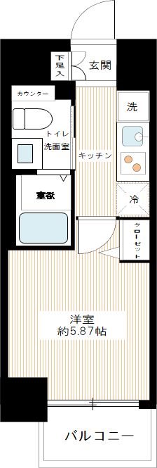 フェルクルールプレスト西横浜 0301号室 間取り