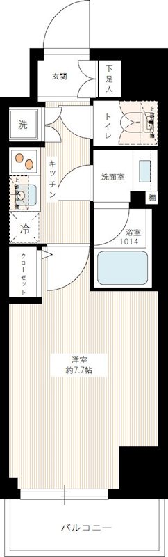 メインステージＴＯＫＹＯ・ＮＯＲＴＨ ＨＹ’ｓ 0708号室 間取り