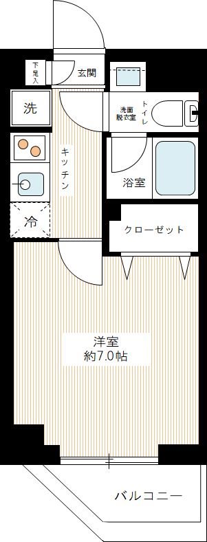 REXZY西川口AZⅡ 0501号室 間取り