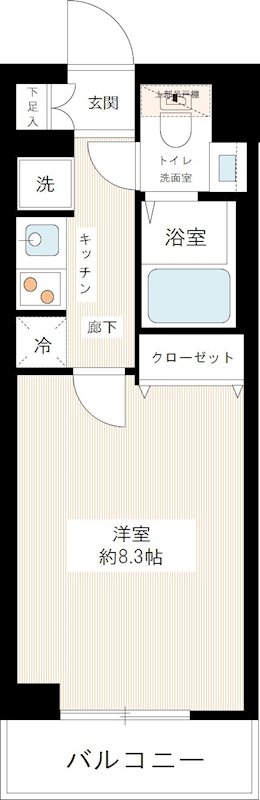 ＡＺＥＳＴ武蔵小金井 0103号室 間取り