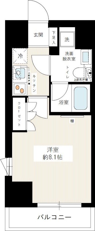 イアース練馬 0801号室 間取り
