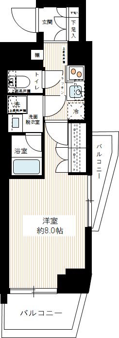 ＭＡＸＩＶ東武練馬 0307号室 間取り
