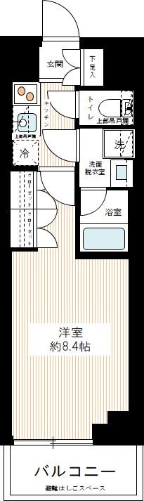 ＭＡＸＩＶ東武練馬 0104号室 間取り