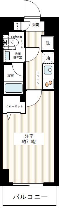 ＲＥＸＺＹ西川口ＡＺⅢ 0303号室 間取り