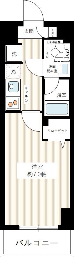ＲＥＸＺＹ西川口ＡＺⅢ 0804号室 間取り