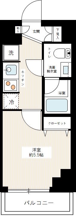 ＡＺＥＳＴ北千住 0304号室 間取り