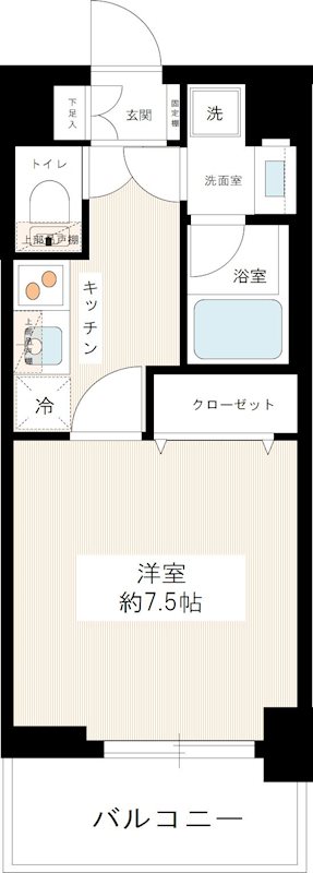 エルフォルテ赤羽 0407号室 間取り