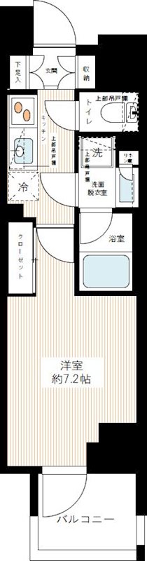 デュフレ南千住 0204号室 間取り