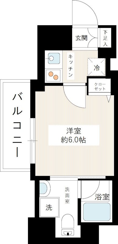 リヴシティ横濱関内 0208号室 間取り