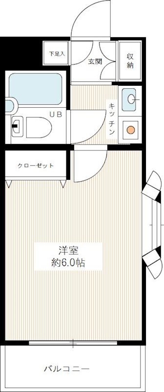 パークテラス塩焼 0201号室 間取り