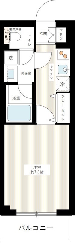 ＡＲＣＯＢＡＬＥＮＯ ＯＳＨＩＡＧＥ ＥＡＳＴ 0506号室 間取り