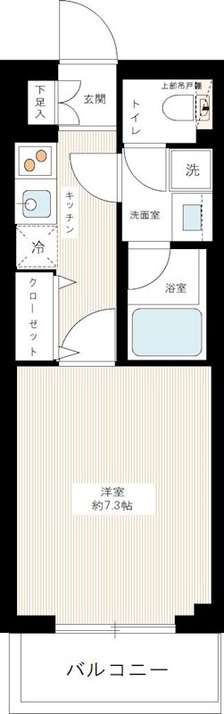 ＡＲＣＯＢＡＬＥＮＯ ＯＳＨＩＡＧＥ ＥＡＳＴ 0209号室 間取り