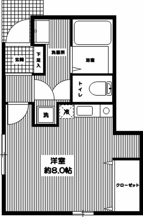 メゾンエスポワール 0102号室 間取り