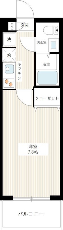 ミルーナリュクス西川口 0602号室 間取り