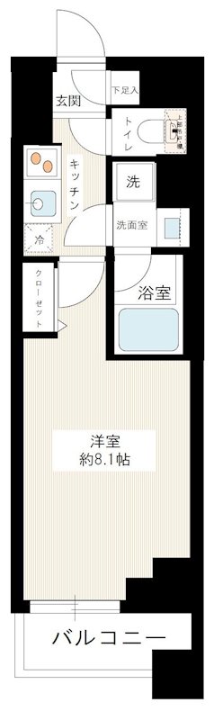 ＨＹ&rsquo;ｓ Ｓａｌｉｒｅ 用賀 0403号室 間取り